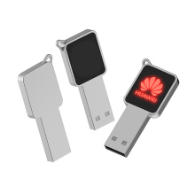 New Arrival Bulk Flash Drives glass electric gadget metal usb flash drive Promotional U disk for custom LED logo